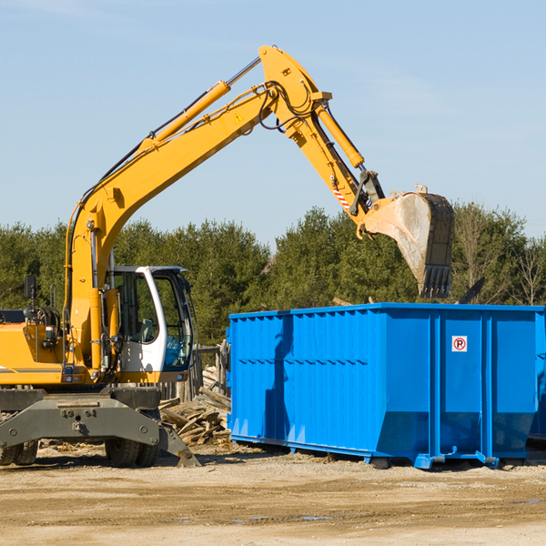 what size residential dumpster rentals are available in Yorktown AR